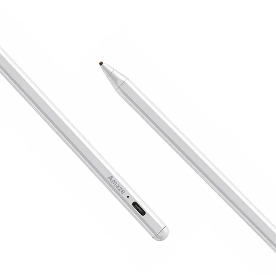 AMAZE Universal Stylus Pen A250 for All Touch Devices with High Precision Metal Nib, Super Long Battery White