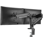 Twisted Minds TM-26-C012U Dual Monitor Aluminum Slim Mechanical Spring USB Monitor Arm, Dual Mount Options, Detachable VESA Plate, Built-In Spring Gauge, USB3.0 Ports