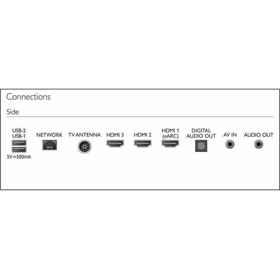 Philips 8100 Series 55PQT8169/98 4K Ultra HD QLED Smart TV, Dolby Vision, Dolby Atmos, Google TV, Ambilight, Voice Control