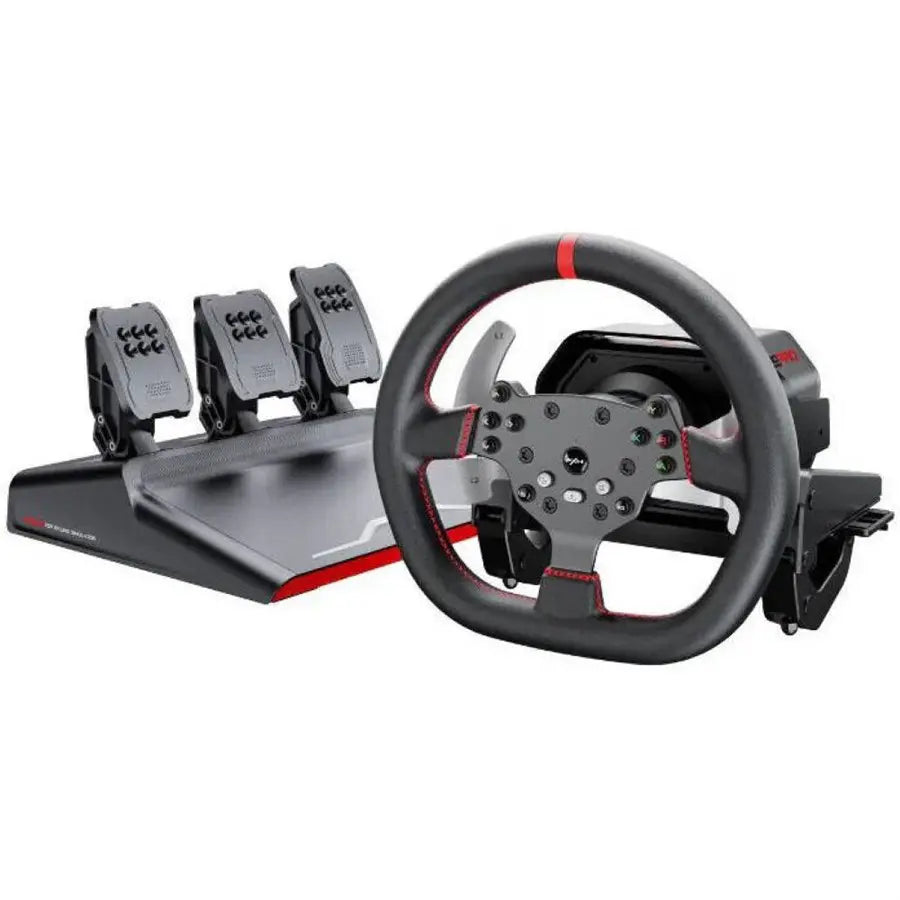 PXN V10 Pro Racing Wheel Direct Drive 3.2Nm Servo Motor, 270mm D-Shaped Wheel, Hall-Effect Pedals, F1-Style Paddle Shifters