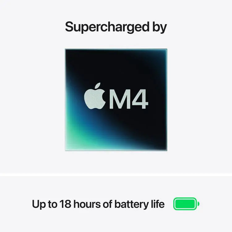 Apple MacBook Air 15.3" | Apple M4 10-Core Chip | 16GB RAM | 512GB SSD | 10-Core GPU | Midnight, Silver, Sky Blue, Midnight
