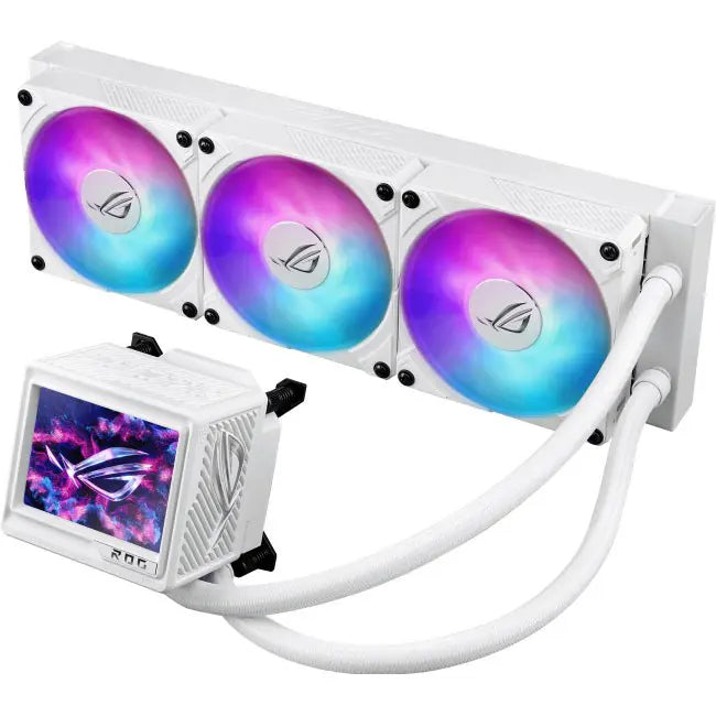 ASUS ROG RYUJIN III 360 ARGB Extreme White Edition All-in-one AIO CPU Liquid Cooler | AMD Ryzen 9000 | Intel Core Ultra Ready | Asetek Gen8 V2 Pump | High Airflow & Static Pressure Magnetic Fans