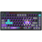 Bloody AT75 Cypher Ghost Mechanical Gaming Keyboard, Alpha Optical Switch, 7 RGB Backlit Effects