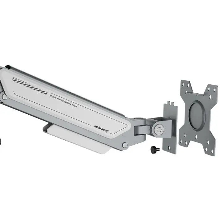 AndaSeat STEALTH II A6D Ergonomic Single Monitor Arm, Silver White, AD-W-A6D-1S-FW, Gas Spring With Adjustable Stiffness