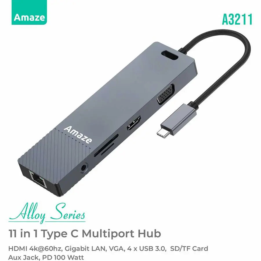Amaze Alloy Series 11-in-1 Multiport Hub | A3211