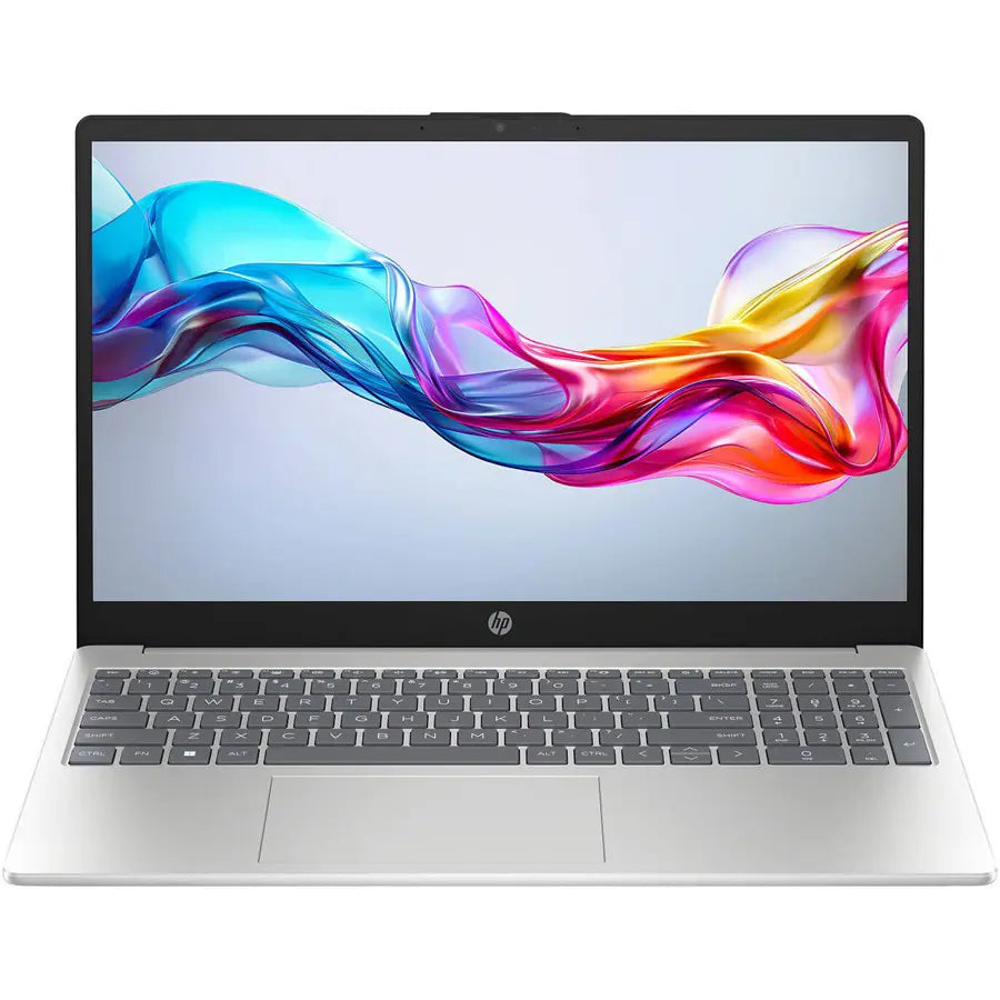 HP 15-FD0558NIA Laptop, Intel Core i7-1355U, 8GB DDR4 3200MHz, 512GB PCIe NVMe SSD, Intel Iris Xe Graphics, 15.6" FHD Anti-Glare Display, Backlit Keyboard, Natural Silver