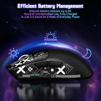 ATTACK SHARK X11SE Wireless Gaming Mouse, PixArt PAW3311 Sensor, Tri-Mode BT/2.4G/Wired, 59g Ultra-Light, 65 Hours Battery, Black