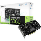 PNY NVIDIA GeForce RTX 5060 8GB OC Dual Fan Graphics Card Black VCG50608DFXPB1