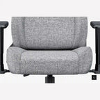 AndaSeat Novis Ultra L Series Gaming Chair, Ergonomic Design, Linen Fabric, Head and Lumbar Pillow, Ash Grey