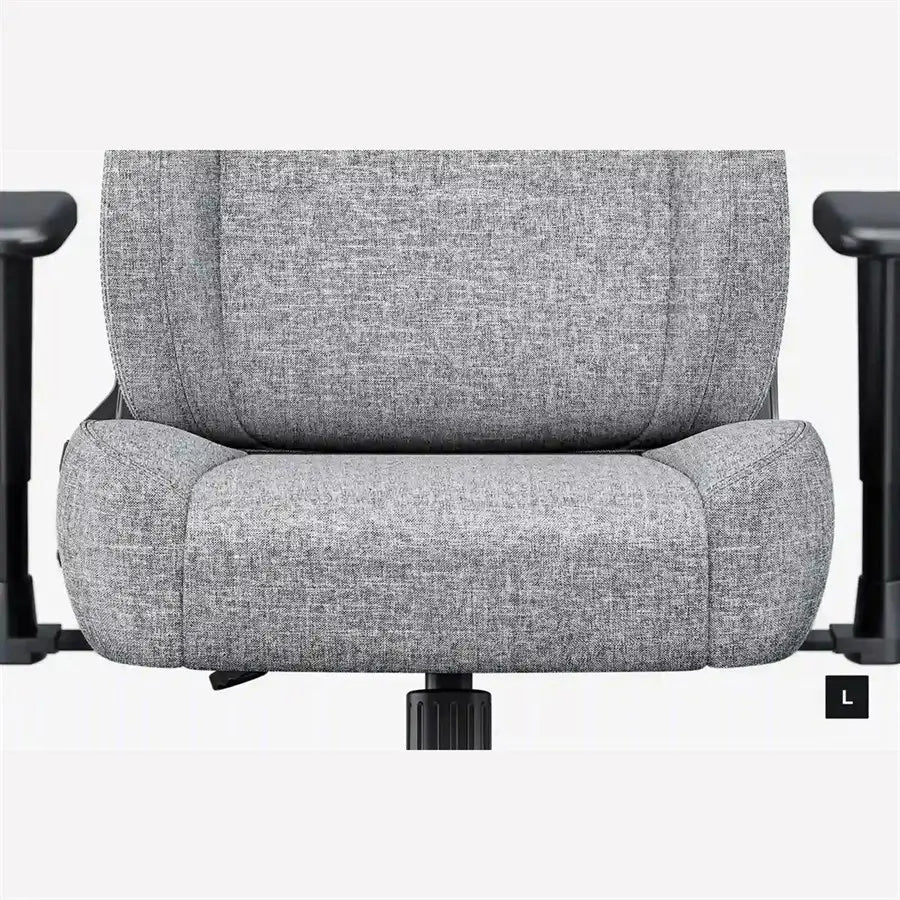 AndaSeat Novis Ultra L Series Gaming Chair, Ergonomic Design, Linen Fabric, Head and Lumbar Pillow, Ash Grey