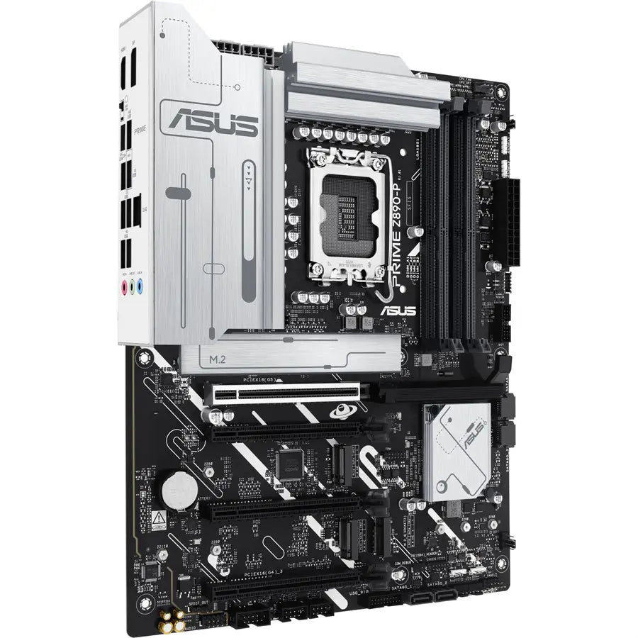 Asus PRIME Z890-P-CSM Motherboard, LGA1851, Supports Intel Core Ultra Series 2, PCIe 5.0, USB 20Gbps Type-C, DDR5 AEMP III, Aura Sync