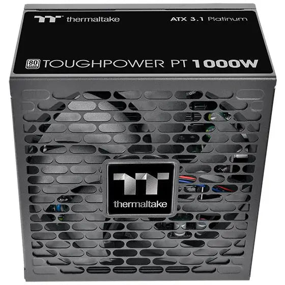Thermaltake Toughpower PT 1000W Power Supply, 80 Plus Platinum, ATX 3.1, Full Modular, 600W 12V-2x6 Connector
