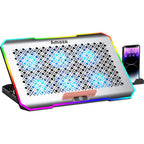 Amaze A500 Laptop RGB Cooling Stand with 6x70mm Fans, 5-Step Retractable, 10 RGB Modes