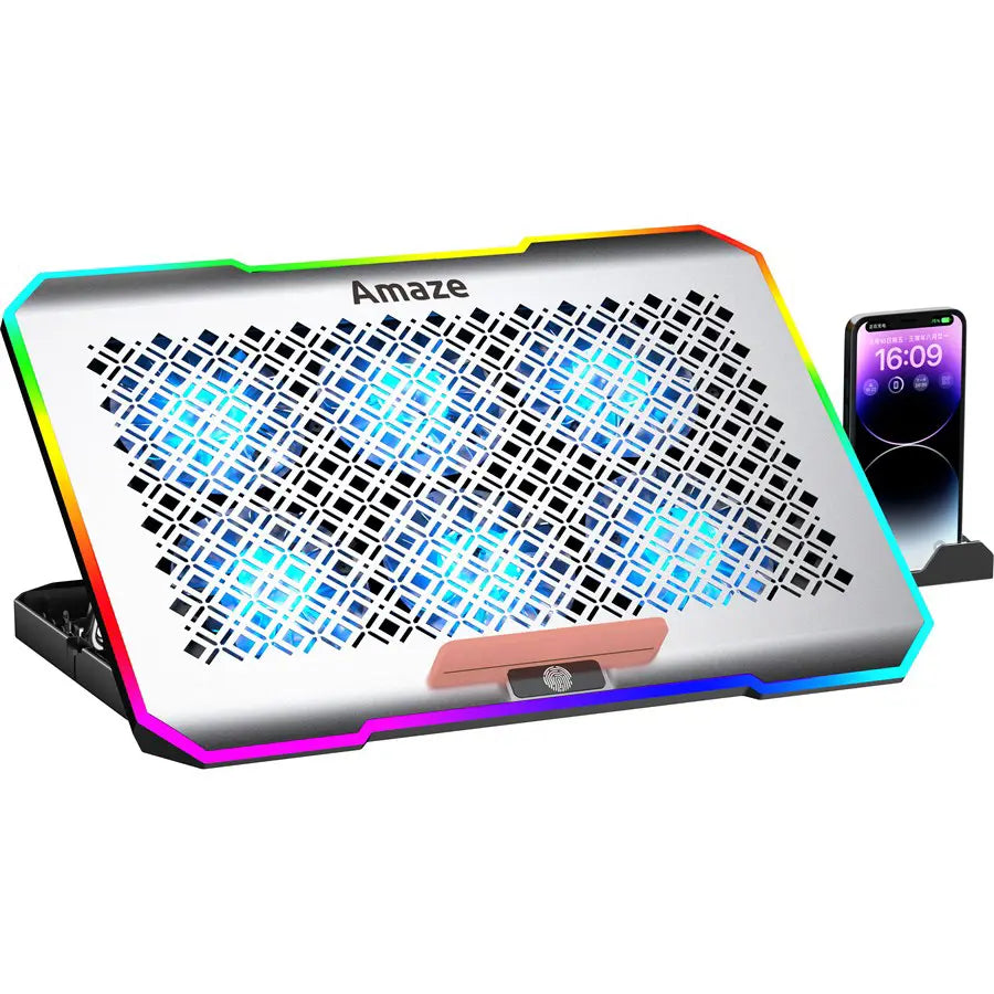 Amaze A500 Laptop RGB Cooling Stand with 6x70mm Fans, 5-Step Retractable, 10 RGB Modes