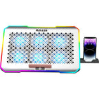 Amaze A500 Laptop RGB Cooling Stand with 6x70mm Fans, 5-Step Retractable, 10 RGB Modes