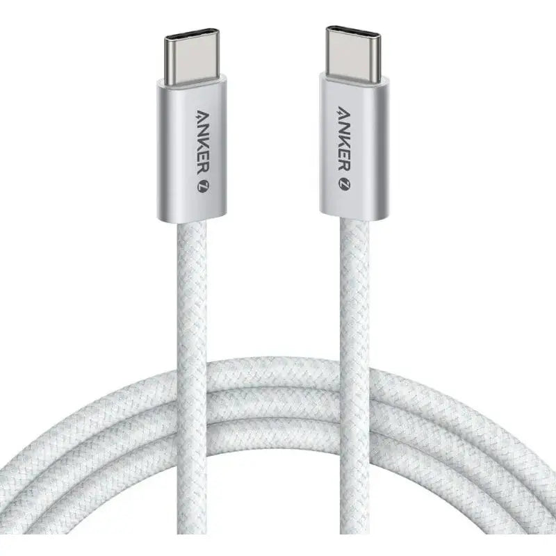 Anker Zolo USB-C to USB-C Charging Cable 3.3ft 240W Braided White