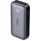 UGREEN Nexode Fast Charging Power Bank, 10000mAh, 30W PD USB-C, Dual-Port USB-C and USB-A, TFT Digital Display, Grey, PB502 25185