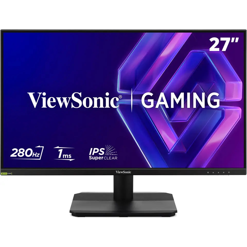 ViewSonic VX27G31A 27" FHD 280Hz IPS Gaming Monitor, 1ms MPRT, HDR10, G-Sync Compatible and FreeSync Premium, Dual HDMI 2.1 and DisplayPort