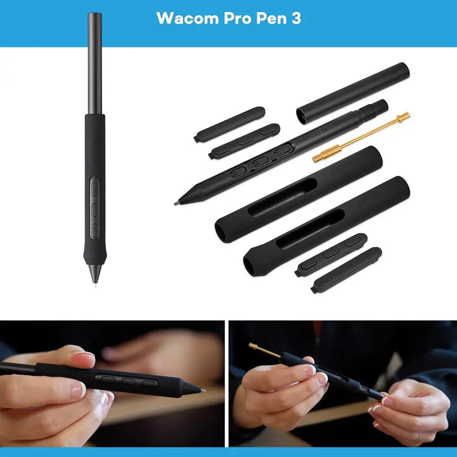 Wacom Intuos Pro Small Digitiser PTK470K0B, 8192 Pressure Levels, Tilt Recognition, Multi-Touch, USB, Bluetooth, Black