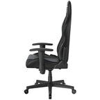 DXRacer Prince Series Gaming Chair, Racing Style, Cooling Gel Headrest, Lumbar Support, 2D Armrest, 90-135 Degree Recline, PVC Leather, Black