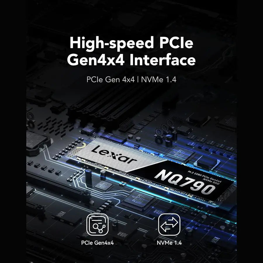 Lexar NQ790 2TB SSD M.2 2280 PCIe Gen4x4 NVMe 1.4 Internal SSD, Up To 7000MB/s Read, High Performance Solid State Drive, PS5 Compatible