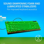 Razer BlackWidow V4 X Full Size Wired Mechanical Gaming Keyboard, Razer Green Clicky Switches, Chroma RGB, 6 Macro Keys, Minecraft Edition