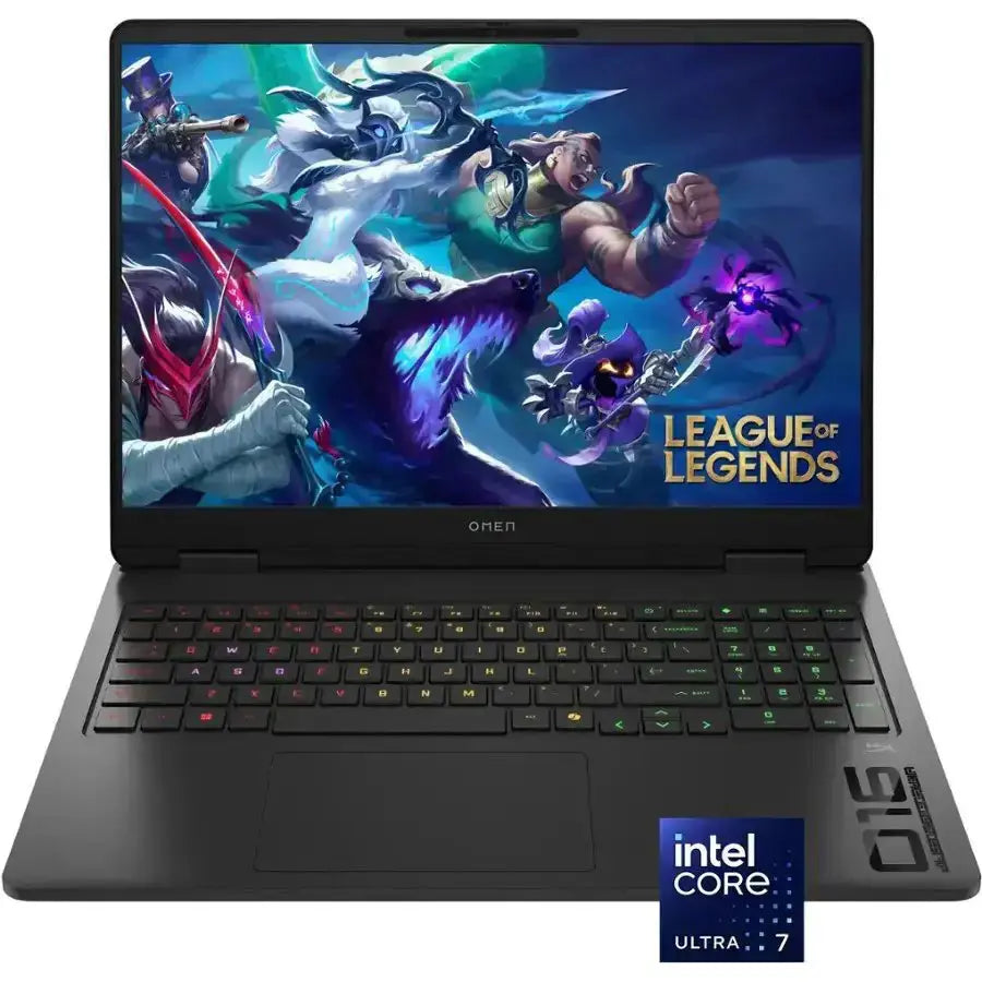 HP Omen 16-AM0073DX Gaming Laptop, Intel Core Ultra 7 255H Up To 5.1GHz, 16GB DDR5-5600MT/s, 1TB PCIe Gen4 NVMe SSD, RTX 5060 8GB, 16' 2K IPS 144Hz, Shadow Black