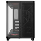 Corsair AIR 5400 LX-R ARGB iCUE Link Mid-Tower Computer Case, Triple-Chamber Design, Tempered Glass, 3x120mm RGB Fans, Black