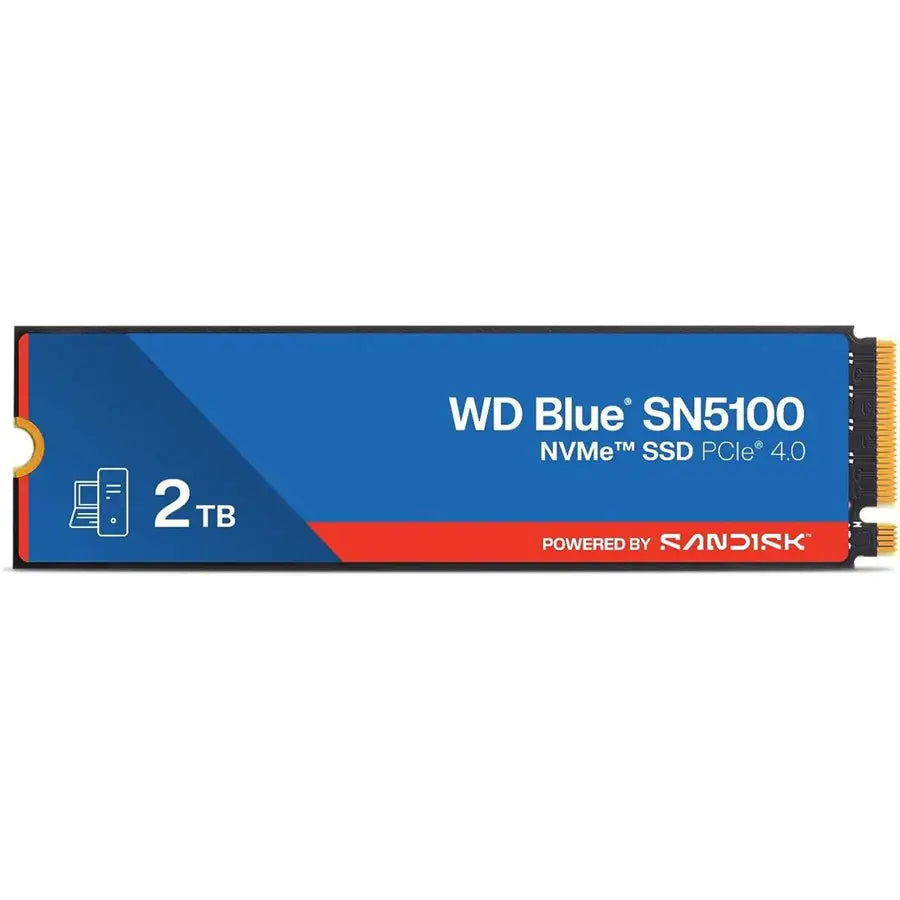 WD Blue SN5100 NVMe SSD 2TB, PCIe Gen4, Read Up To 7100MB/s, M.2 2280