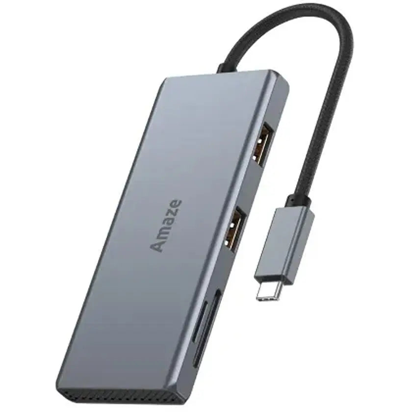Amaze A332 Hyper Flux 7-in-1 Type-C Multiport Hub, Ethernet Ports, DisplayPort 8K@30Hz, HDMI 4K@60Hz, Dual Display 4K@60Hz, USB-A 3.2, SD and TF Card 3.0, PD 3.0 Up To 100W