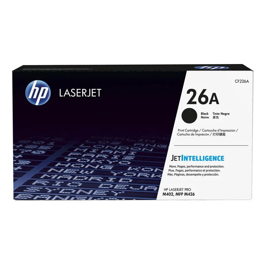 HP 26A Black Original LaserJet Toner Cartridge, CF226A