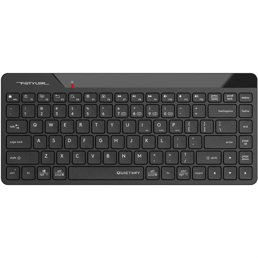 A4Tech FBK22 AS Keyboard, Bluetooth And 2.4G, Up To 4 Devices, Quiet Key, System Swap, Black