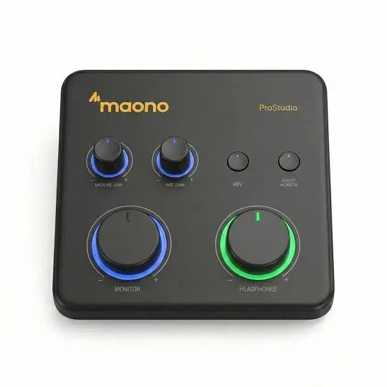 Maono PS22 Lite Audio Interface, Wireless Lavailar Microphone for Content Creation