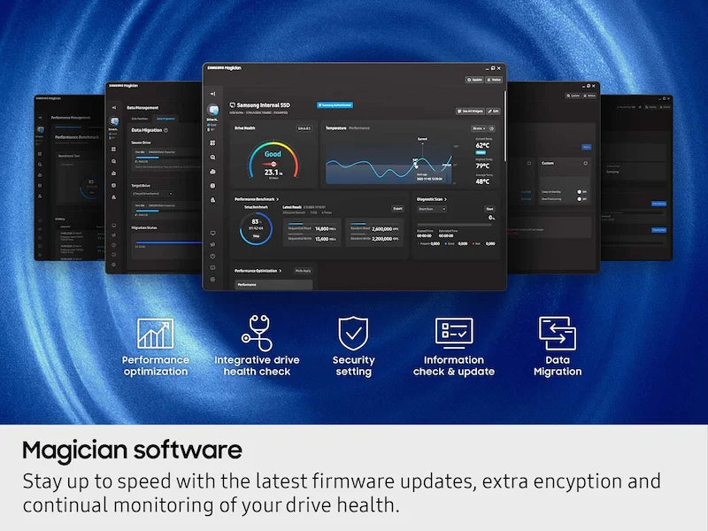 Samsung 990 EVO Internal SSD, 2TB, PCIe 4.0 x4, NVMe 2.0, M.2 2280, Up To 5,000MB/s Read