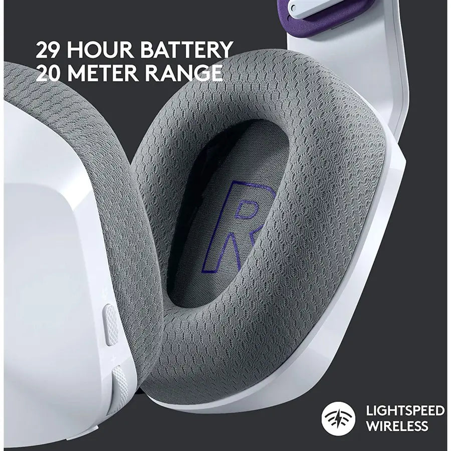 Logitech G733 LIGHTSPEED Wireless RGB Gaming Headset  981-000883 White
