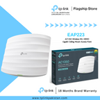 TP-Link Access Point EAP223 AC1350 Wireless MU-MIMO Gigabit Ceiling Mount Access Point