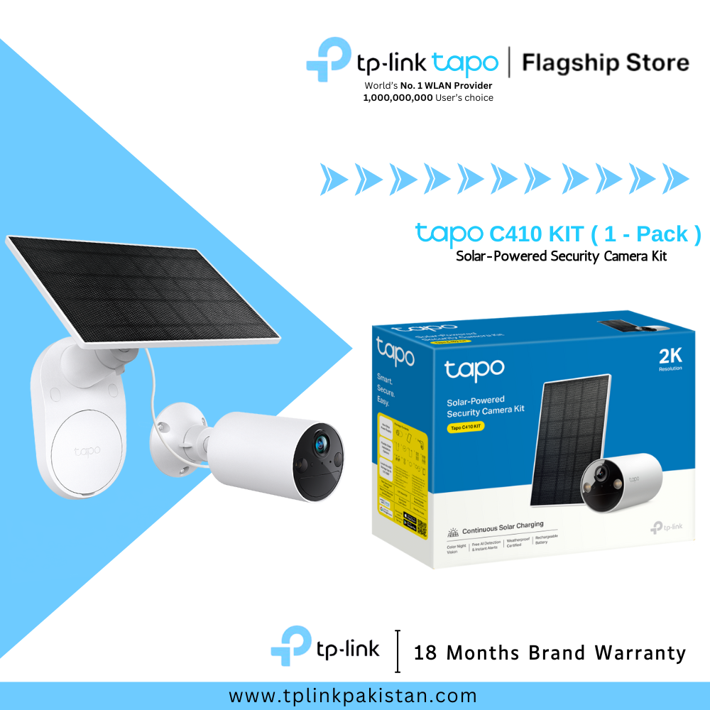 TP-Link Wi-Fi Camera Tapo C410 KIT Solar-Powered Security Camera Kit (1-Pack)