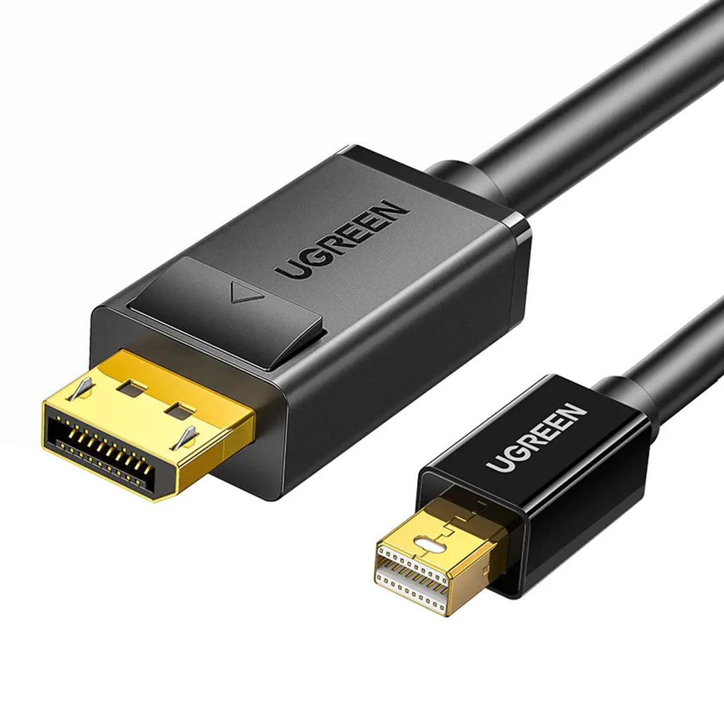 UGREEN MD105 Mini DisplayPort to DisplayPort Cable, 1.5M, Up to 2560x1600p at 60Hz, Up to 8.64Gbps, Gold-Plated Connectors, 10477