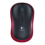 Logitech Wireless Mouse M185 - Red | Black - 910-002503