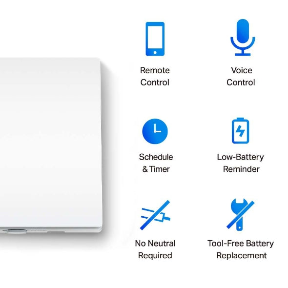 S210 Smart Light Switch, 1-Gang 1-Way