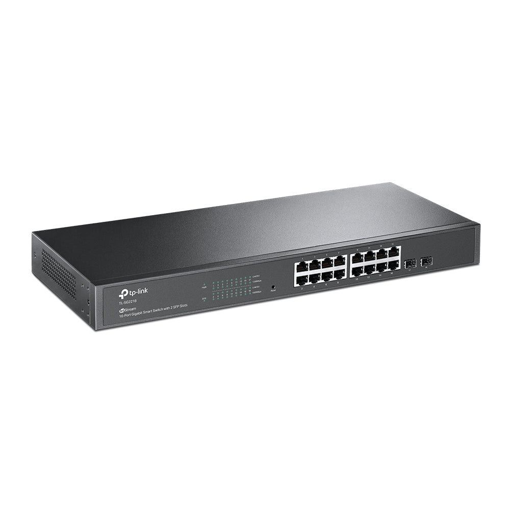 TP-Link Network Gigabit Desktop Switch TL-SG2218P JetStream 18-Port Gigabit Smart Switch with 16-Port PoE+