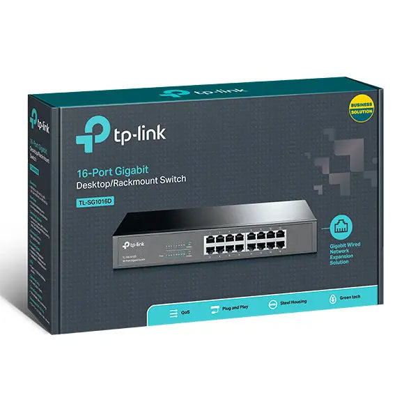 TP-Link TL-SG1016D - 16-Port Gigabit Desktop/Rackmount Switch